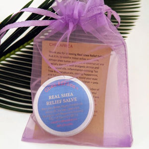 chez africa | real shea relief salve in gift bag
