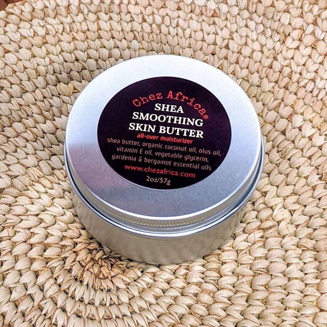 Chez Africa | shea smoothing skin butter on mat